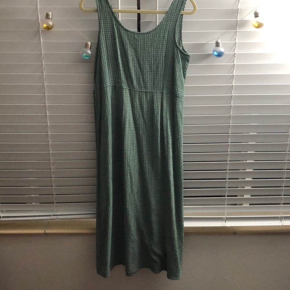 Women’s dresses green one is M denim is small